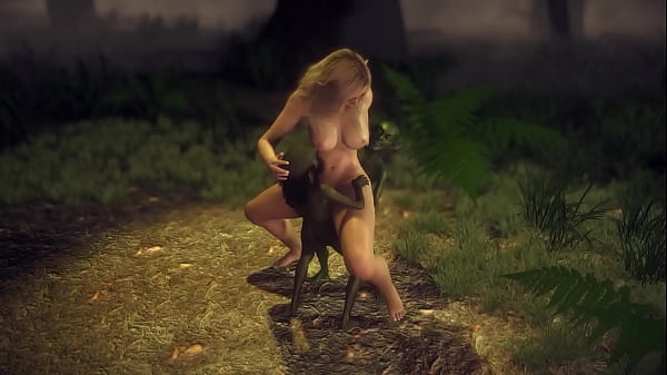 Порно поймал девушку в лесу и трахнул